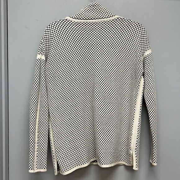 SOLD IN STORE Elena Wang High Funnel Neck Sweater Size Medium - Picture 3 of 9